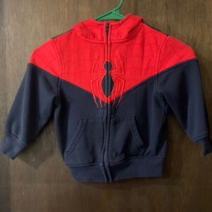 Spiderman Red and Black Hoodie